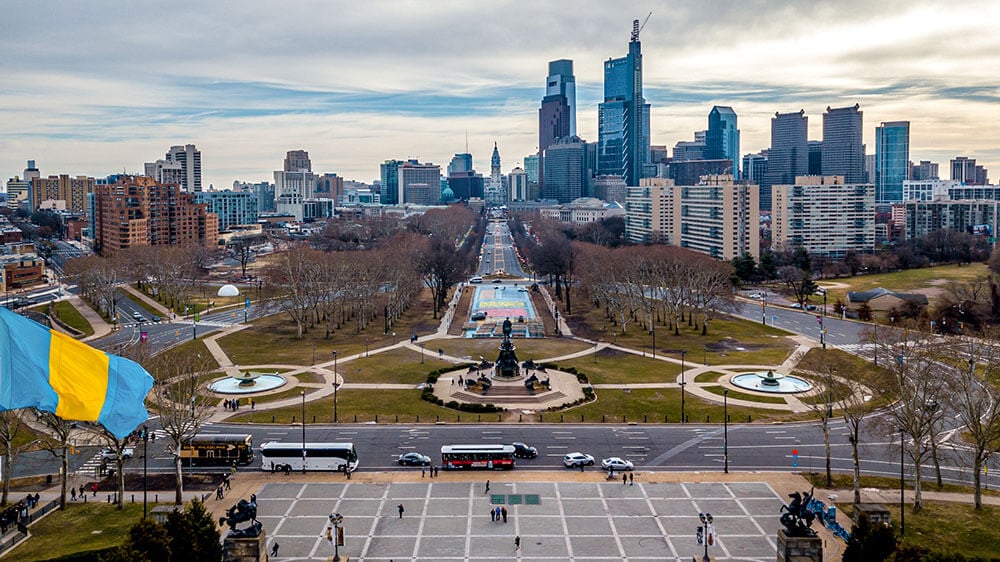 Benjamin Franklin Parkway in Philadelphia