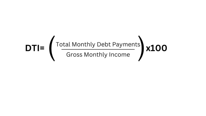 DTI = (Total monthly debt payments / Gross monthly income) x 100