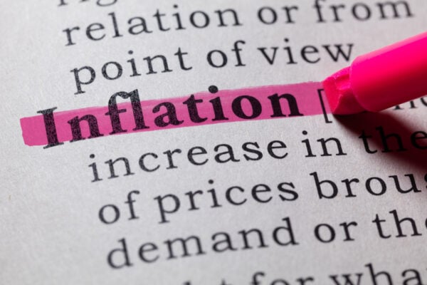 Dictionary definition of the word inflation.
