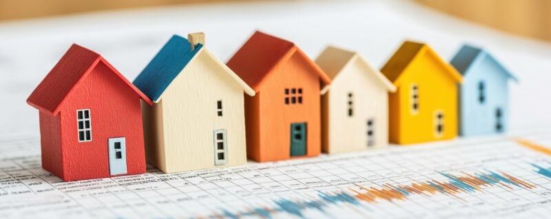 a line of houses