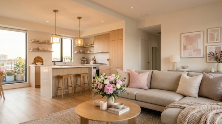 Clean and livable rental apartment with natural light and functional living space